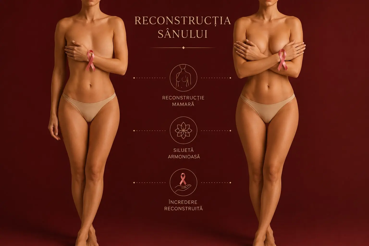 Reconstrucția sânului după mastectomie — siluetă armonioasă și încredere redobândită